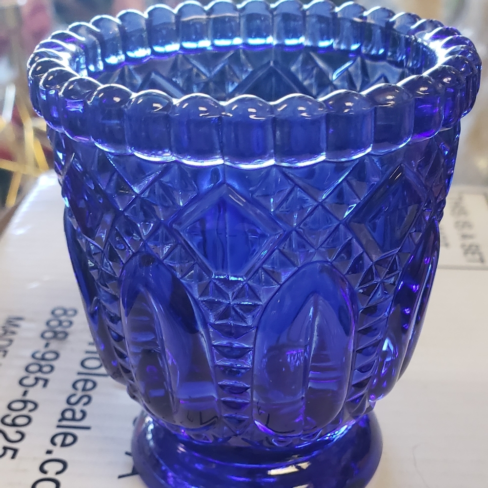 Vintange Glass Votive Candle Holder